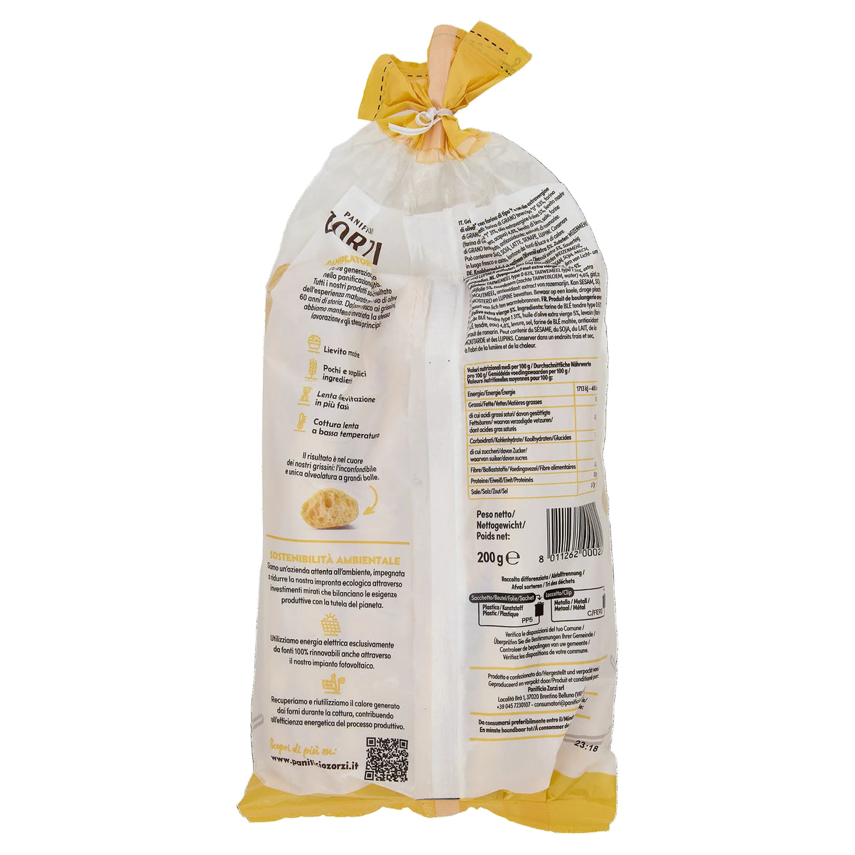 Grissino Valdadige Classico Tipo 1 - box da 10 confezioni da 200g